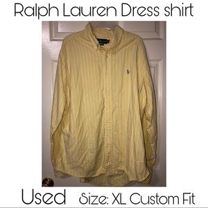 Men's Ralph Lauren Dress shirt size XL Custom Fit